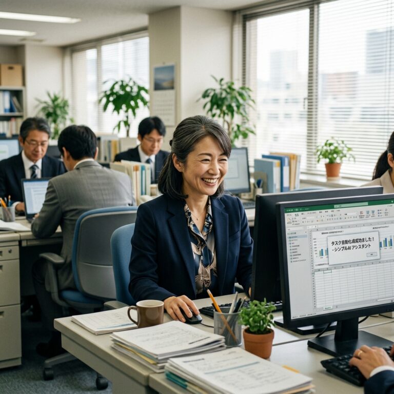 【事務・経理向け】毎月の請求書まとめがワンクリックに。「パソコン苦手」でもできたAI活用。